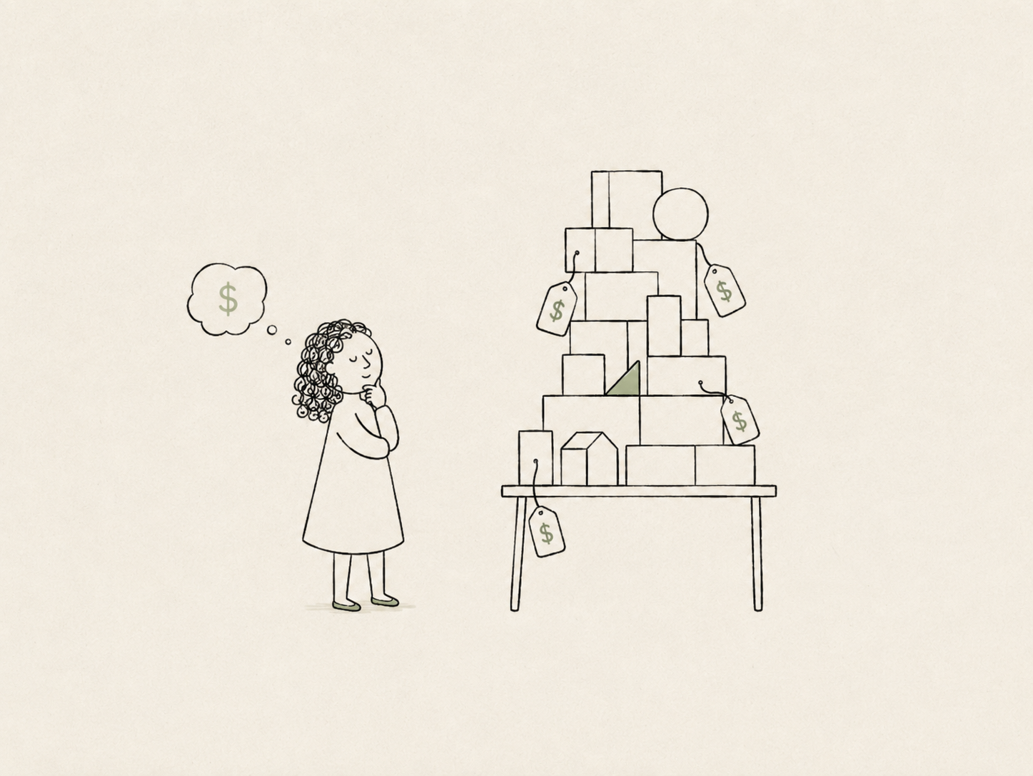 Illustration for the cost of over-abstraction in a token system.
